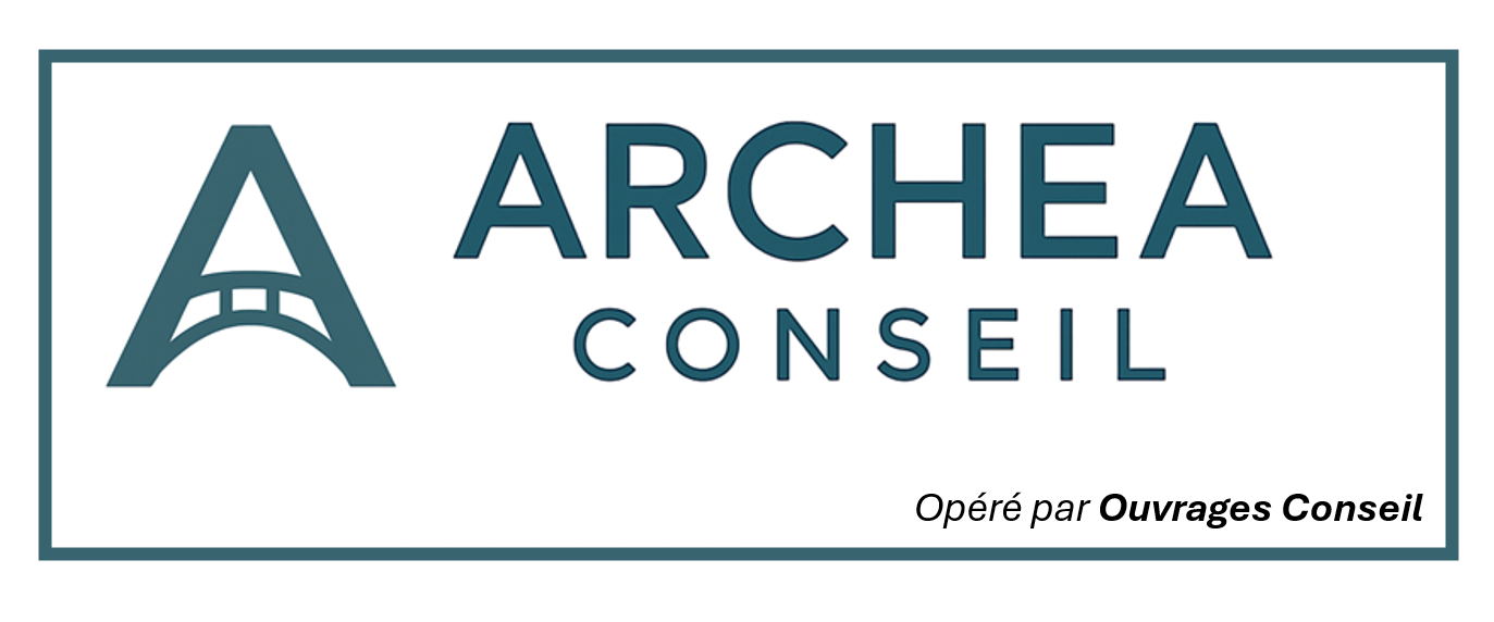 Logo MAJ Logo Archea-Conseil – conseil indépendant en pilotage de SPV et infrastructures décarbonées